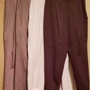 4 pair Eddie Bauer Bremerton dress pants 14